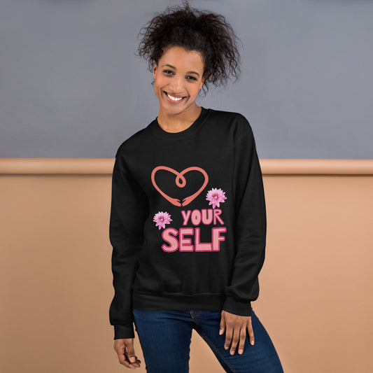 Unisex Sweatshirt (love yourself crewneck)