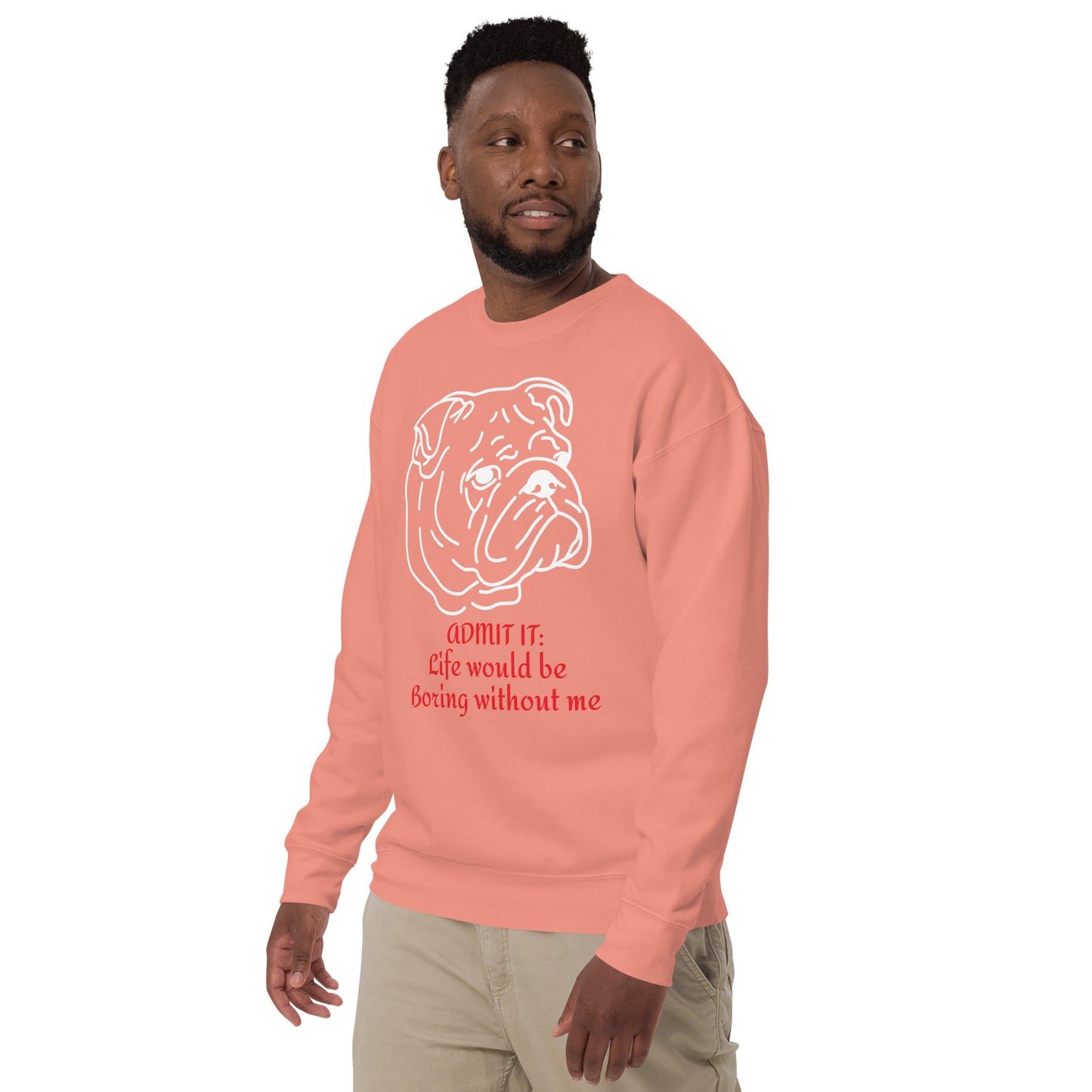 Unisex Premium Sweatshirt (bulldog print)