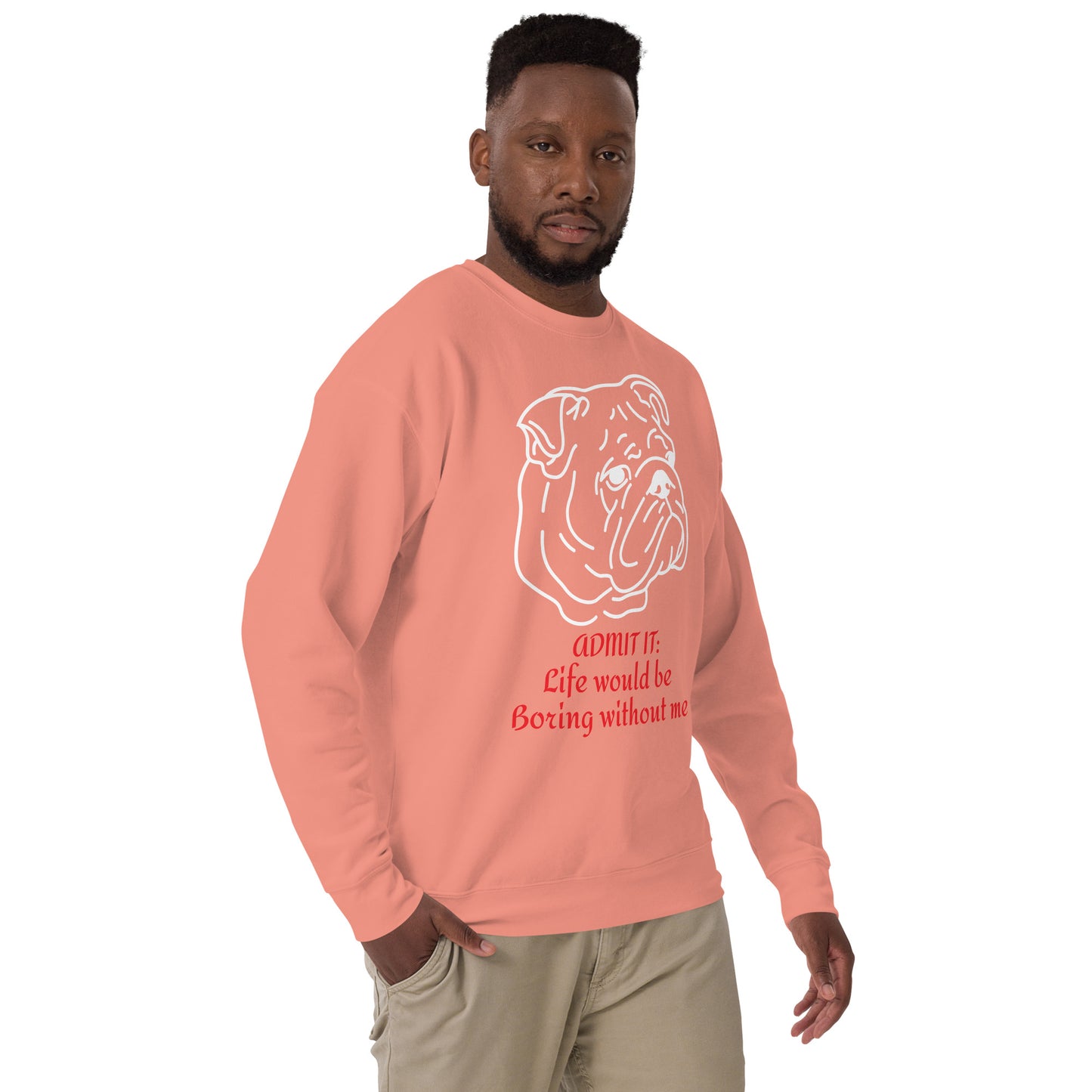 Unisex Premium Sweatshirt (bulldog print)