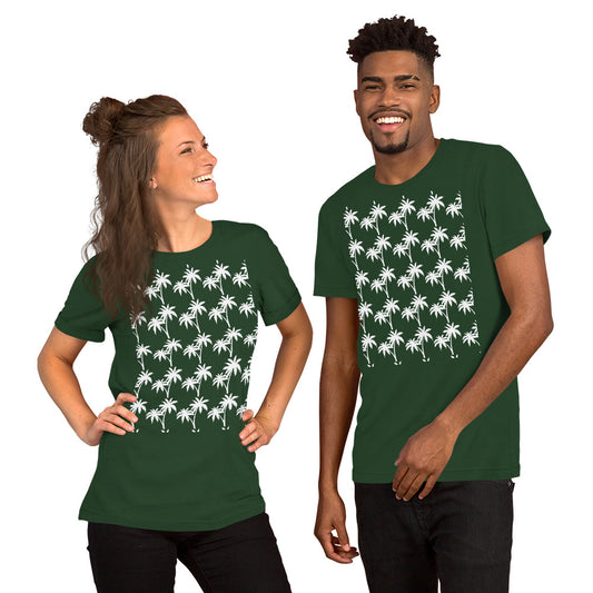 Unisex t-shirt palm print